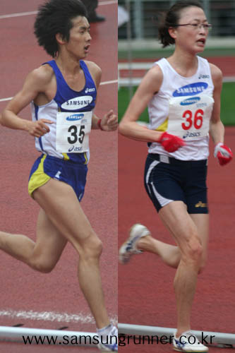 [한국그랑프리]전은회ㆍ이은정 남녀5000m 1위! 사진