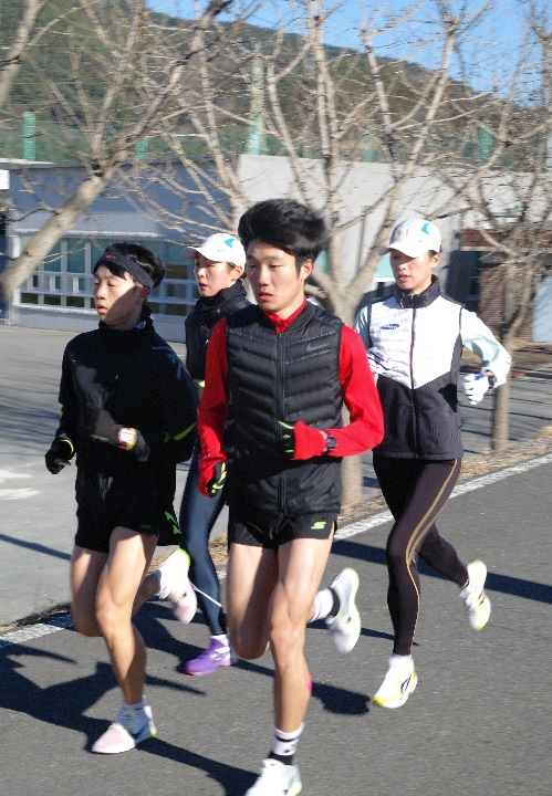 [광양동계전지훈련] 여자장거리팀 사진