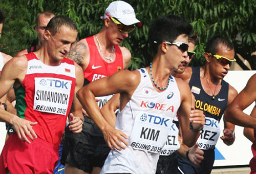 [북경세계육상] 김현섭, 남자경보20km 3회 연속 톱10