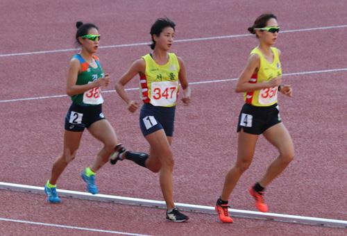 제100회 전국체육대회 이숙정 5000m 2위