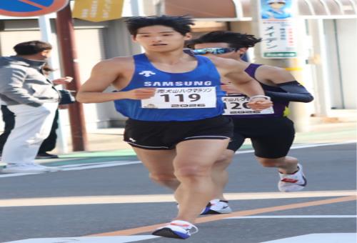 일본 이누야마 하프마라톤대회 손세진, 본인기록경신 14위